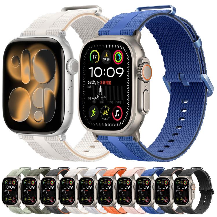 Line Pattern Silicone Watch Band, For Apple Watch 46mm / 49mm / 45mm / 44mm, For Apple Watch 42mm / 41mm / 40mm / 38mm