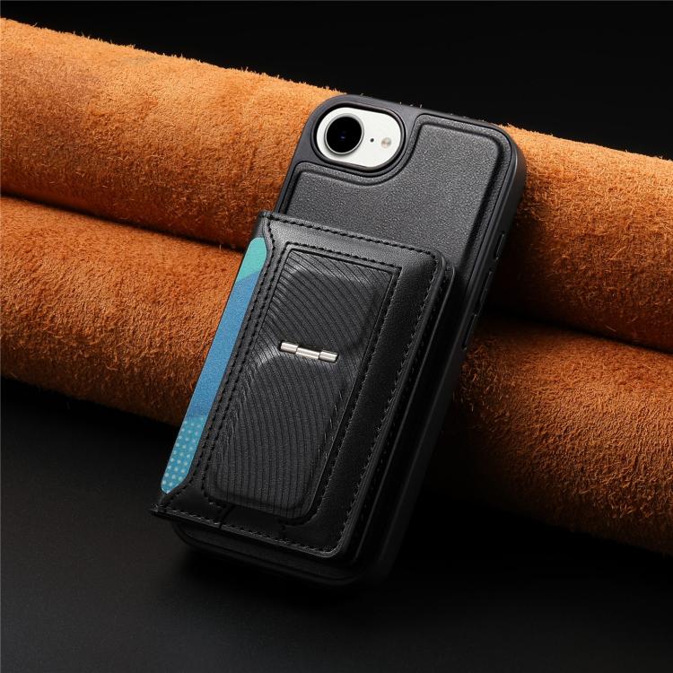 CaseNeo Retro Hinge Folding Wallet Magnetic Back Phone Case, For iPhone 17e / 16e, For iPhone 17 Pro Max, For iPhone 17 Pro, For iPhone 17, For iPhone Air, For iPhone 16 Pro Max, For iPhone 16 Pro, For iPhone 16 Plus, For iPhone 16, For iPhone 15 Pro M...
