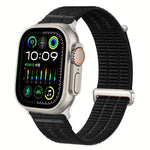 Double-Link Cloud-Feel Breathable Nylon Loop Metal Head Watch Band, For Apple Watch 46mm / 49mm / 45mm / 44mm, For Apple Watch 42mm / 41mm / 40mm / 38mm