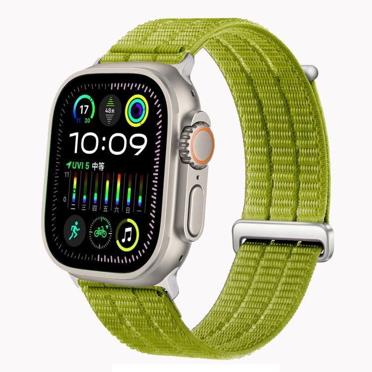 Double-Link Cloud-Feel Breathable Nylon Loop Metal Head Watch Band, For Apple Watch 46mm / 49mm / 45mm / 44mm, For Apple Watch 42mm / 41mm / 40mm / 38mm