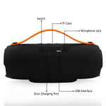 E13 Mini Portable Wireless Bluetooth Speaker Stereo Speakerphone Radio Music Subwoofer Column Speakers with TF FM, RED, BLUE, BLACK