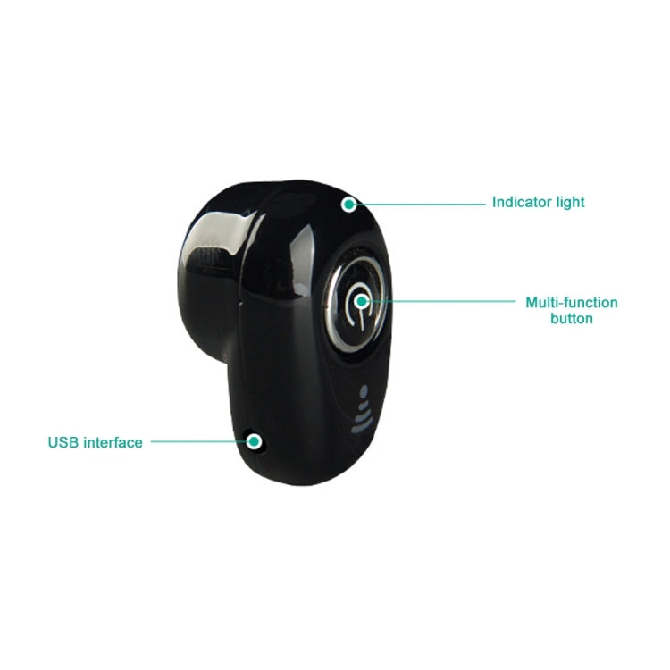 S650 Second Generation Charging Base Mini Bluetooth Earphone Wireless Earbuds Business Invisible Handsfree In-Ear Earphones with Mic