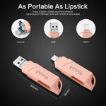 Richwell DXZ66 USB Flash Disk 16G 3 in 1 Micro USB + 8 Pin + USB 3.0 Compatible IPhone & IOS