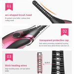 Duosi DY-102 Portable Pen Style Heated Long-Lasting Electric Ironing   Eyelash Curler USB Rechargeable Electric Heated Makeup   Curling Clip