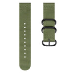 For Samsung Galaxy Watch Active 18mm S3 Nylon Three-ring Strap, For Samsung Galaxy Watch Active 2 18mm / Gear S3