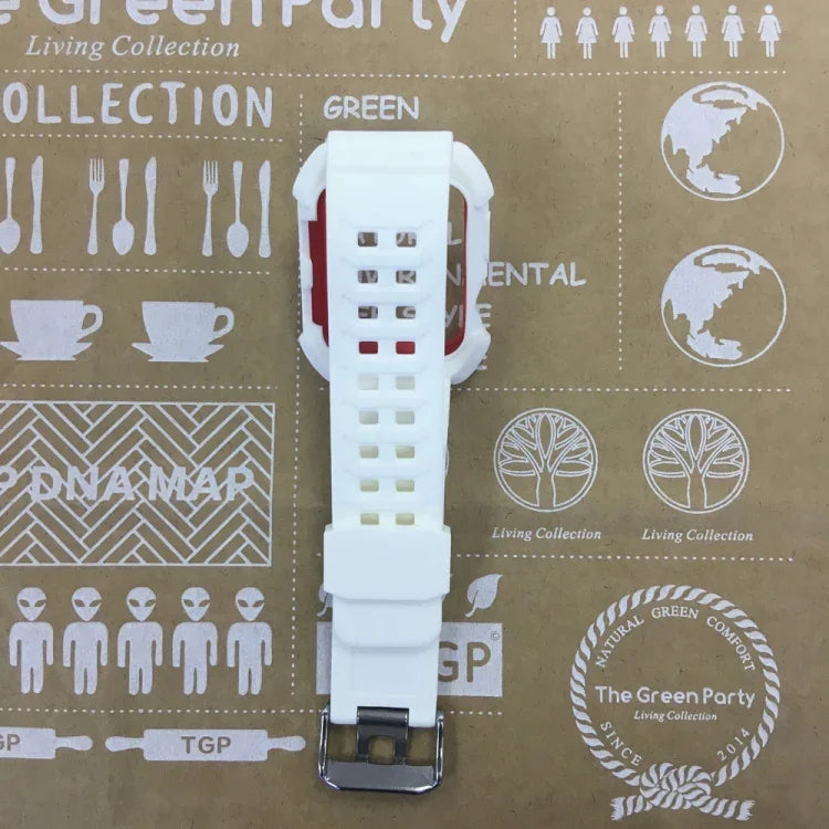 For Apple Watch 3 / 2 / 1  Generation  42mm All-In-One Silicone Strap