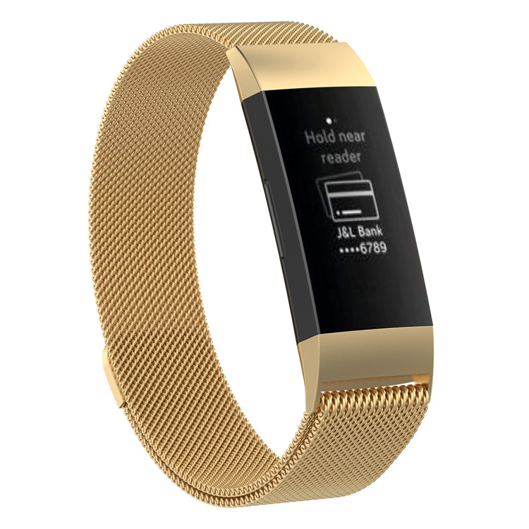 Stainless Steel Magnet Wrist Strap for FITBIT Charge 4 / 3，Small Size: 190x18mm, Size：190x18mm