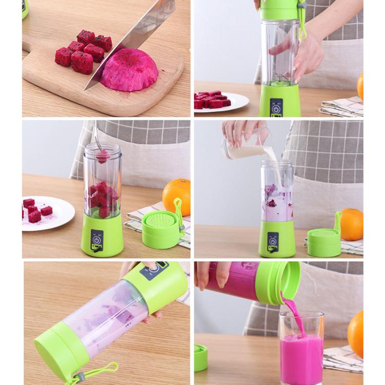 380ml 6 Blender Juicer Cup USB Rechargeable Electric Automatic Vegetable Fruit Citrus Orange Juice Maker Cup Mixer Bottle, TBD002369201A, TBD002369201B, TBD002369201C, TBD002369201D, TBD002369201E, TBD002369201F, TBD002369201G, TBD002369201H           ...