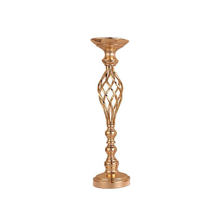 Gold Plated Wrought Iron Candlestick Window Wedding Props Decoration, 40cm, 48cm, 54cm