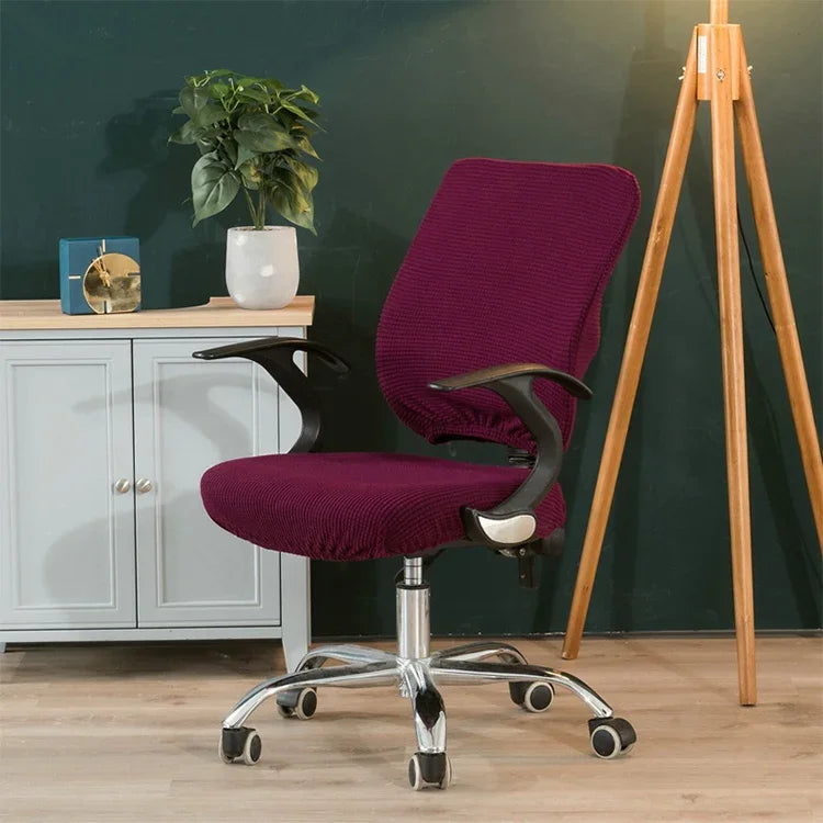 Universal Stretch Office Chair Cover, Back Cover + Cushion Cover