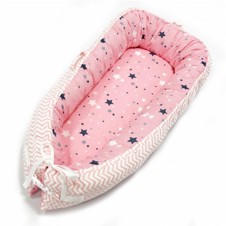 80*50cm Baby Bed Newborn Nursing Bionic Bed Crib Cot Baby Sleeping Artifact Bed Travel Bed Bumper