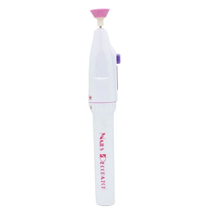 Electric Nail File Drill Kit Tips Manicure Toenail Pedicure Salon Pen Shape Manicure Kit Nail Drill Buffers Pedicure Tool with 5 Bits
