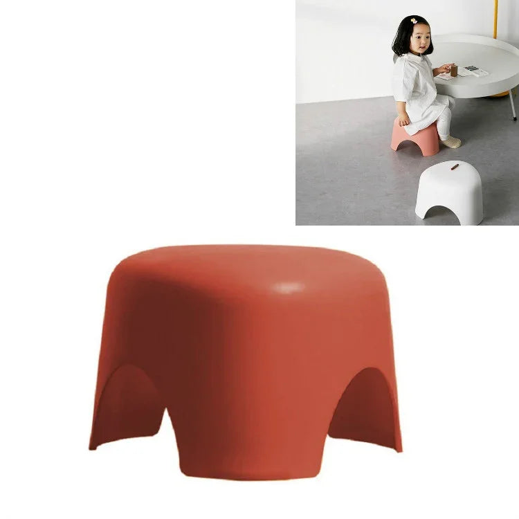 Children Stool Home Living Room Triangle Small Stool Anti-skid Short Plastic Stool, Small
