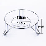 Pot Rack Wok Steamer Pot Mat Kitchen Shelf, Kitchen Shelf