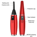 Electric Eyelash Curler  Charging Beauty Tool, 380mAh (Red), 380mAh (White)