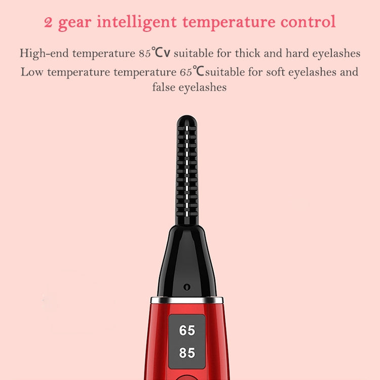 Electric Eyelash Curler  Charging Beauty Tool, 380mAh (Red), 380mAh (White)