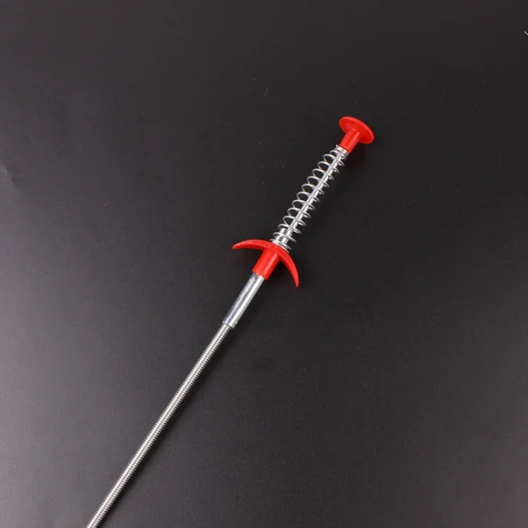 Metal Wire Brush Hand Kitchen Sink Cleaning Hook Sewer Dredging Device, 60cm