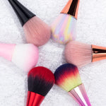Nail Dust Cleaning Brush Nail Glitter Remover UV Gel Powder Removal Acrylic Nail Brushes Manicure Tools, Rose Gold, Rose Gold Color Hair, Red, Pink Little Waist, Black Small Waist, Gradient Color