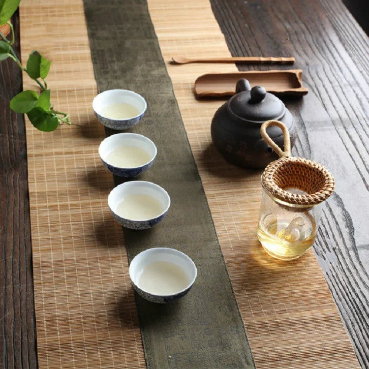 Bamboo Woven Creative Filter Reusable Filter Tea Colander Gadget, Bamboo Root Tea Leak, Bamboo Pole Gauze Plum Tea Leak, Bamboo Pole Hole Tea Leak, Rattan Tea Drain with Handle, Bamboo Woven Tea Leak, Bamboo Basket Tea Leak
