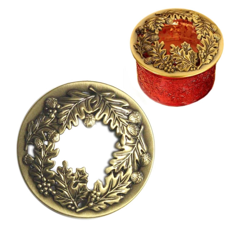 Built-in Wrought Iron Polythermal Anti-hanging Wall Scented Candle Zinc Alloy Smart Cover, Flower Section, Golden Snowflake, Holy Fruit, Butterfly Love Flower, 3D Butterfly, Dragonfly