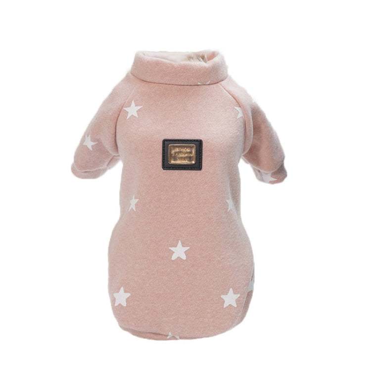 Pet Fall and Winter Five-pointed Star Pattern Sweater Pet Warm Clothes, L, XL, XXL