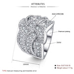 Women Fashion Luxury Zircon Stone Rings, 6