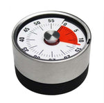 Kitchen Timer Countdown Timer with Magnetic Stainless Steel Timer, 8cm Red, 6cm Black