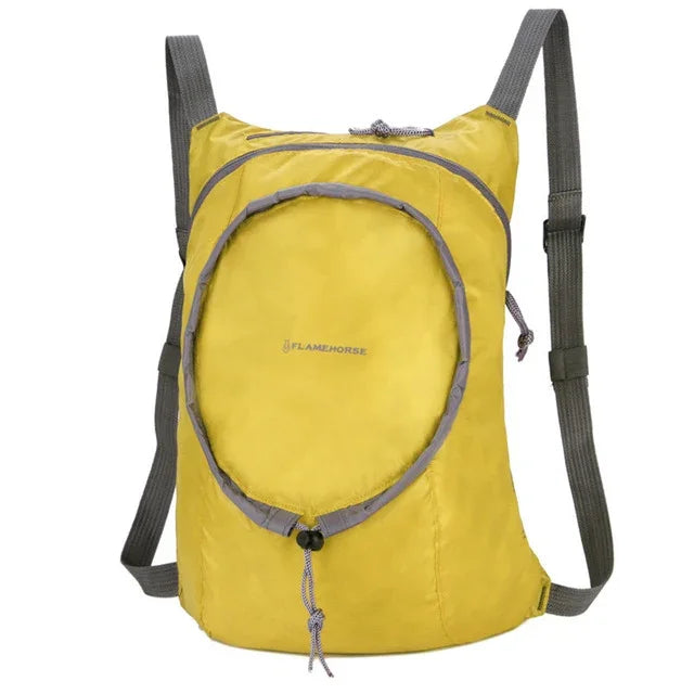 Nylon Waterproof Collapsible Backpack Women Men Travel Portable Comfort Lightweight Storage Folding Bag