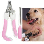 Two-piece Pet Toe Stainless Steel Cat and Dog Nail Clipper Filee, S, L