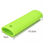 2 PCS Durable Thick Silicone Pot Handle Multicolor Thermal Insulation Sleeve Anti Skid Non Slip Soft Handle Pot Cover