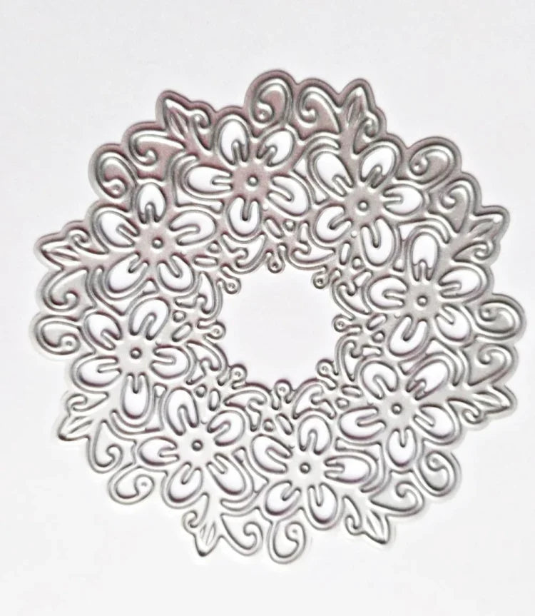 Hollow Garland Knife Die Cut Book Album Greeting Card Making Stencil, Hollow Garland Shape