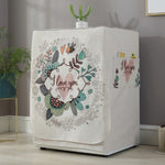 Cartoon Cotton and Linen Drum Roller Washing Machine Dust Cover, 83x60x60cm
