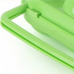 Portable Handle 6 Eggs Plastic Container Egg Storage Box Case, 6 Eggs Green, 6 Eggs Orange, 6 Eggs Blue