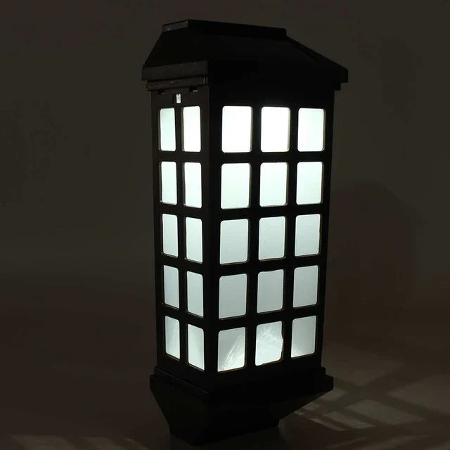 Extended Outdoor Solar Wall Lamp IP65 Waterproof Courtyard Garden Villa Wall Fence Stair Light, White Light, Warm White