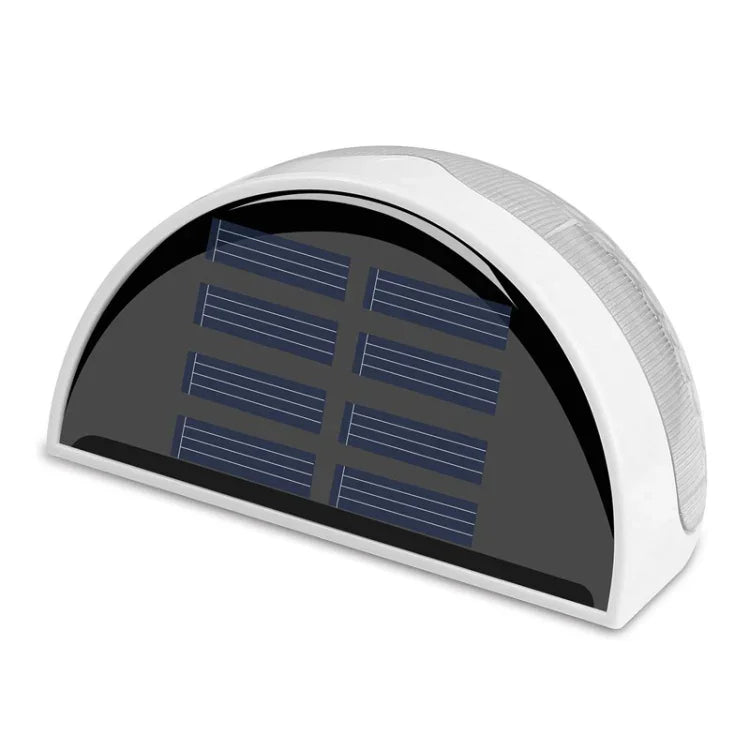 Semi-circular IP55 Waterproof Solar Light Control Fence Light Garden Lamp, Warm White, White Light