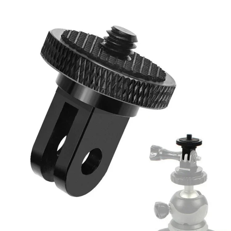 Sports Camera Accessories For GoPro HERO11 Black / HERO9 Black / DJI Osmo Action 3, Center Vertical Bend Arm, Arc Extension Rod, Centered Universal Bend Arm, 1/4 Transfer Head