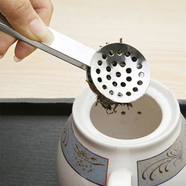 2 PCS Stainless Steel Round Teabag Tongs Tea Bag Squeezer Holder Grip, Squeezer Holder Grip