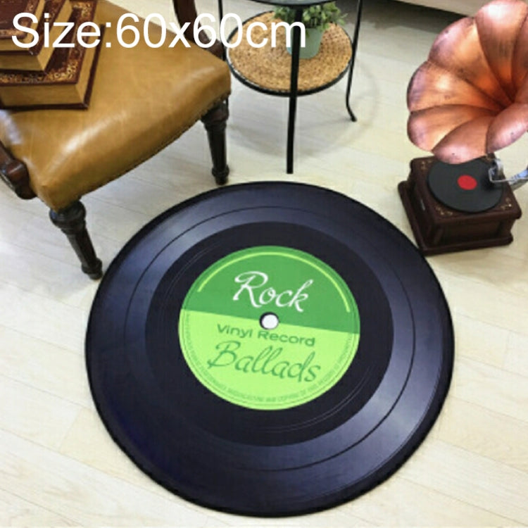Creative Retro 3D DVR Record Carpet Round CD Floor Mat Home Decor Living Room Kid Bedroom Decoration  Rug,, Diameter 60cm, Diameter 80cm, Diameter 100cm, Diameter 120cm, Diameter 160cm, Diameter 180cm