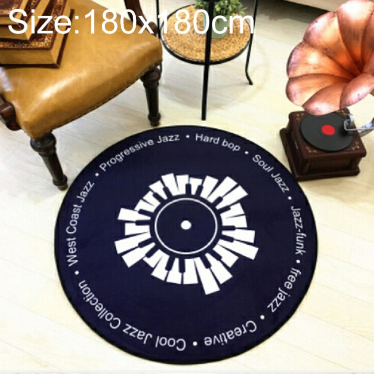 Creative Retro 3D DVR Record Carpet Round CD Floor Mat Home Decor Living Room Kid Bedroom Decoration  Rug,, Diameter 60cm, Diameter 80cm, Diameter 100cm, Diameter 120cm, Diameter 160cm, Diameter 180cm