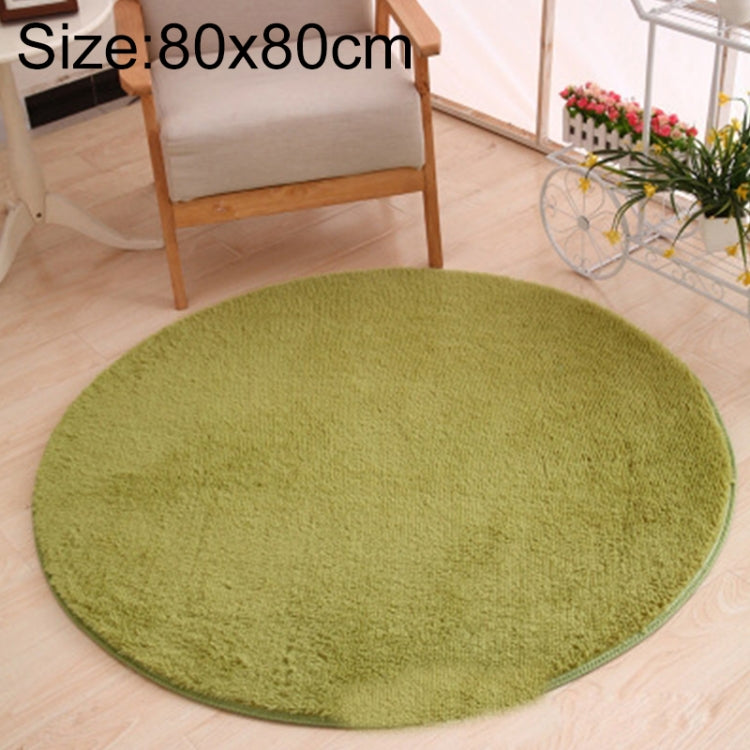 KSolid Round Carpet Soft Fleece Mat Anti-Slip Area Rug Kids Bedroom Door Mats, Diameter: 80cm, Diameter: 100cm, Diameter: 120cm