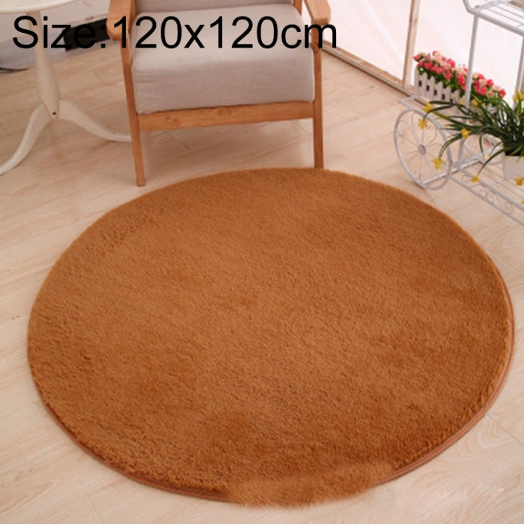 KSolid Round Carpet Soft Fleece Mat Anti-Slip Area Rug Kids Bedroom Door Mats, Diameter: 80cm, Diameter: 100cm, Diameter: 120cm