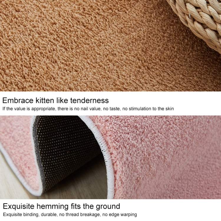 KSolid Round Carpet Soft Fleece Mat Anti-Slip Area Rug Kids Bedroom Door Mats, Diameter: 140cm, Diameter: 160cm