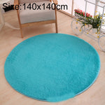 KSolid Round Carpet Soft Fleece Mat Anti-Slip Area Rug Kids Bedroom Door Mats, Diameter: 140cm, Diameter: 160cm