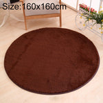 KSolid Round Carpet Soft Fleece Mat Anti-Slip Area Rug Kids Bedroom Door Mats, Diameter: 140cm, Diameter: 160cm