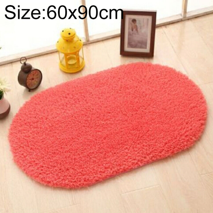 Faux Fur Rug Anti-slip Solid Bath Carpet Kids Room Door Mats Oval  Bedroom Living Room Rugs, 40x60cm, 50x80cm, 60x90cm, 60x120cm, 80x120cm, 80x160cm