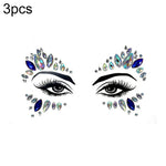 3 PCS  Forehead Green Masquerade Makeup Acrylic Face Sticker, YT-01, YT-01-1, YT-01-2, YT-01-3, YT-01-4, YT-01-5, YT-01-6, YT-02, YT-03, YT-04, YT-05, YT-07, YT-08, YT-10, YT-11, YT-12, YT-13, YT-14, YT-15, YT-16, YT-17, YT-18, YT-19, YT-20, YT-21, YT-...