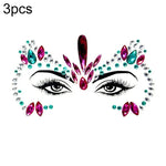 3 PCS  Forehead Green Masquerade Makeup Acrylic Face Sticker, YT-01, YT-01-1, YT-01-2, YT-01-3, YT-01-4, YT-01-5, YT-01-6, YT-02, YT-03, YT-04, YT-05, YT-07, YT-08, YT-10, YT-11, YT-12, YT-13, YT-14, YT-15, YT-16, YT-17, YT-18, YT-19, YT-20, YT-21, YT-...