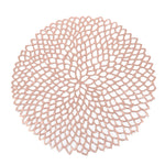 Table Bowl Mats Home Decor Placemat For Dining Table PVC Plastic Hollow Insulation Round Baroque Mediterranean Coaster Pads