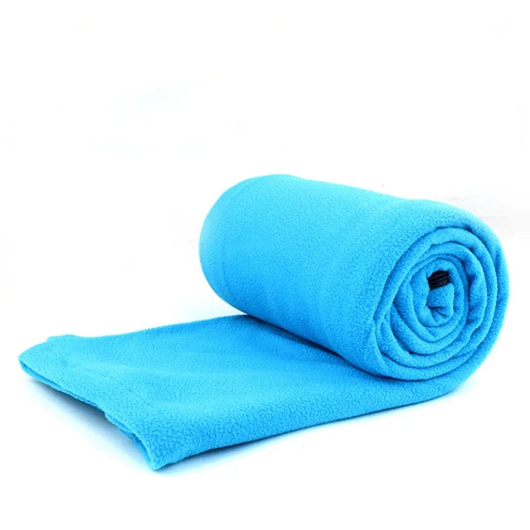 Outdoor Fleece Sleeping Bag Camping Trip Air Conditioner Dirty Sleeping Bag Separated By Knee Blanket During Lunch Break, Extra Thick Section (Plaid Cloth), Thickened (Blue), Thickened (Army Green), Thickened (Grass Green), Thickened (Gray)            ...