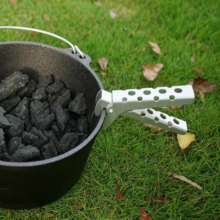 Outdoor Picnic Barbecue Aluminum Alloy Anti-scalding Pot Tongs